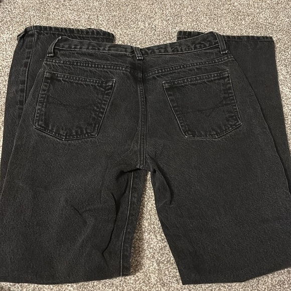 Vintage Anchor Blue Flare Low Rise Black Jeans - Picture 5 of 5